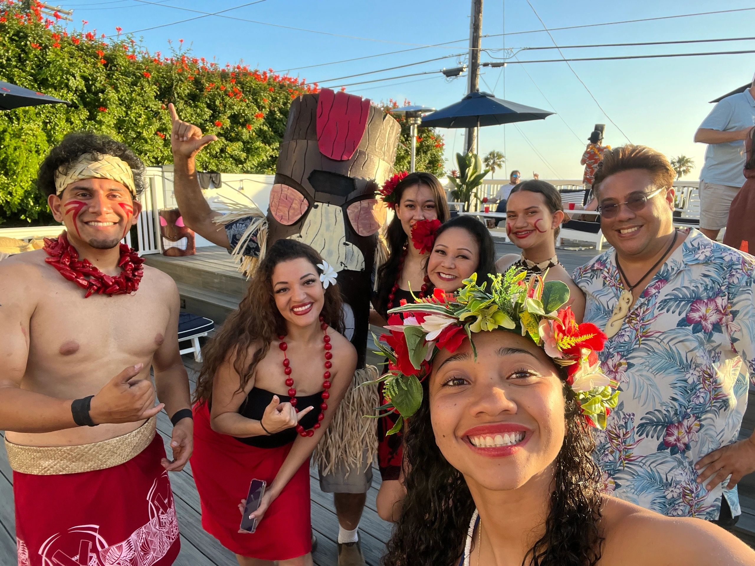 Manea Polynesian dancers at a luau event